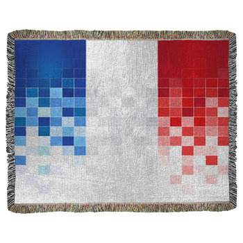 Francia Bandiera Woven Throw Blanket