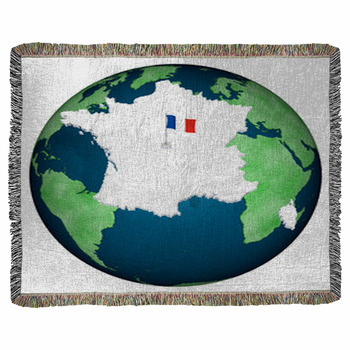 Francia Mondo 001 Woven Throw Blanket
