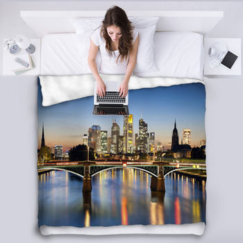 Frankfurt Am Main Fleece Blanket