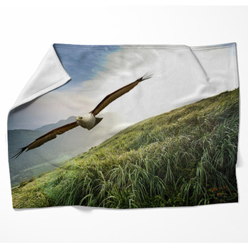 Free Flight Through Our Wings Woven Throw Blanket
