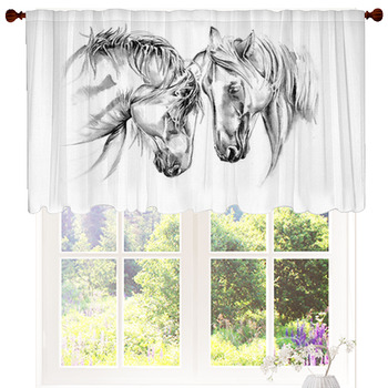 PATCHWORK PONIES HORSES LINED CURTAINS BEDROOM 54" DROP GIRLS 