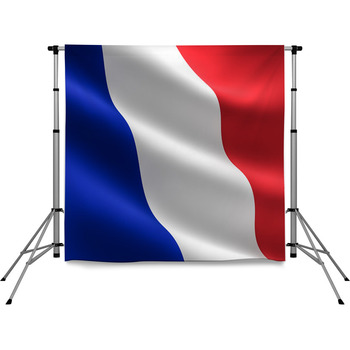 French Flag Pole Pocket Backdrop