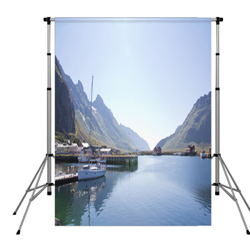Fresh Morning On The Dock Pole Pocket Backdrop