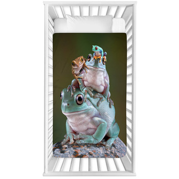 Frog Pile Baby Crib Comforter