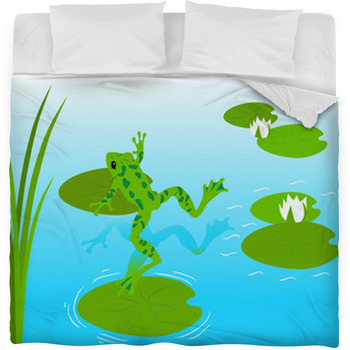 Frog Pond Fleece Bed Blanket