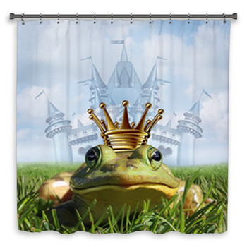 Frog Shower Curtains, Bath Mats, & Towels Personalize
