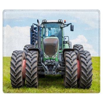 Front Of Big Tractor. Bath Mat