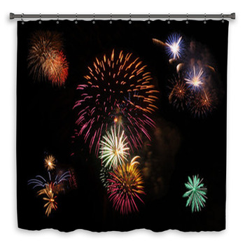 Fuegos Artificiales Shower Curtain