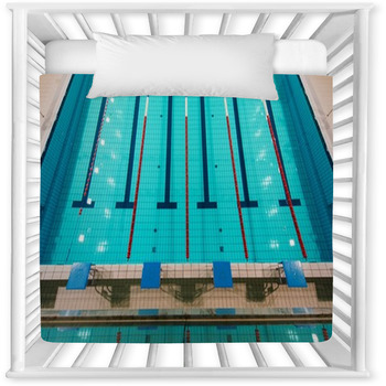 Full Size Swimming Pool Baby Crib Comforter