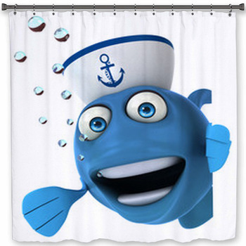 Fun Fish Shower Curtain