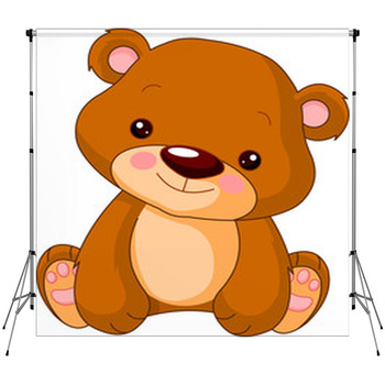 Fun Zoo. Bear Fleece Backdrop