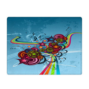 Funky Colour Abstract Bath Mat