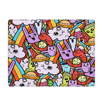 Funny Doodle Monsters Seamless Pattern For Bath Mat