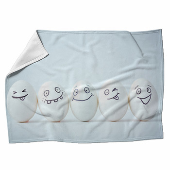 Funny Faces Fleece Blanket
