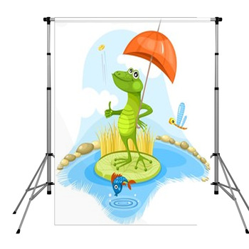 Funny Frog Pole Pocket Backdrop