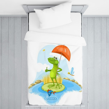 Funny Frog Toddler Duvet