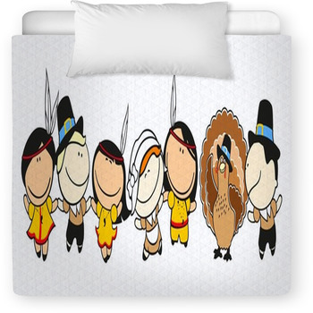 Funny Kids #58 - Thanksgiving Day Toddler Duvet