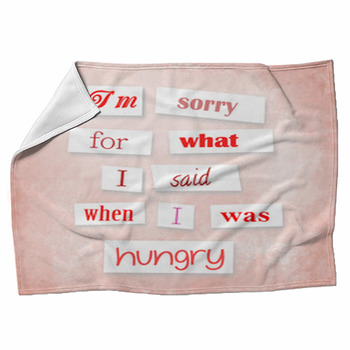 Funny Quote In Anonymous Letter Style Fleece Blanket