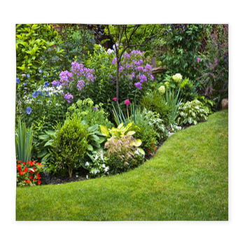 Garden And Flowers Custom Size Floor Mat