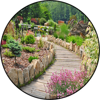 Garden, Spring Flora Round Rug