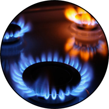 Gas Flames Round Rug