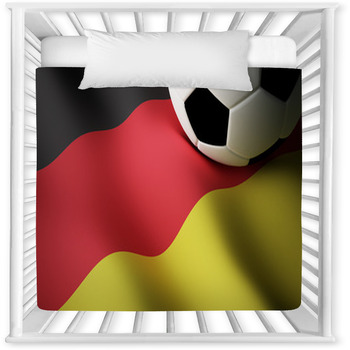 German Flag, Football Baby Crib Comforter