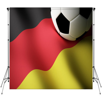 German Flag, Football Fleece Backdrop