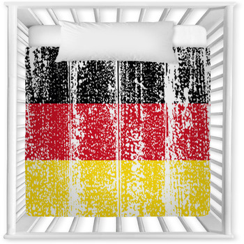 Germany Grunge Flag. Vector Baby Crib Comforter