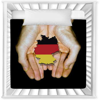Germany In Hands Baby Crib Comforter