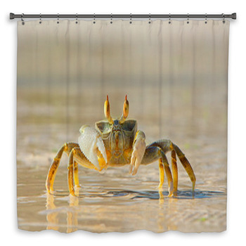 Crab Shower Curtains Mats Towels Personalize