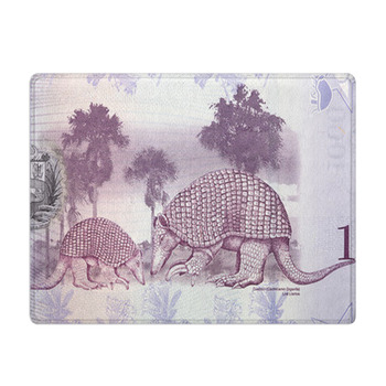 Giant Armadillo A Portrait From Venezuelan Money Bath Mat