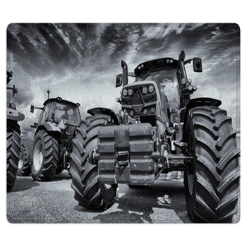 Giant Farming Tractors And Tires Bath Mat