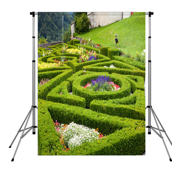 Giardino E Siepi Al Castello Di Pole Pocket Backdrop
