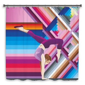 Gimnastick Custom Size Shower Curtain