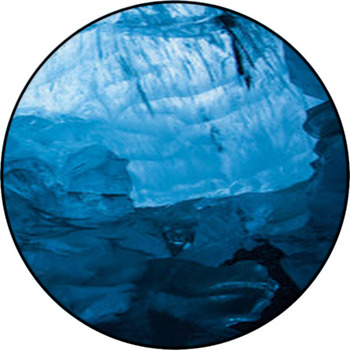 Glacial Blue Ice Round Rug