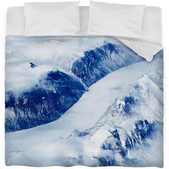 Glaciers Of Greenland Fleece Bed Blanket