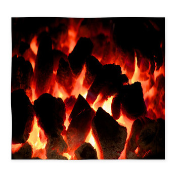Glowing Coal Fire Custom Size Floor Mat