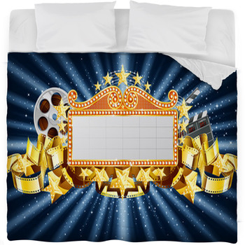 Golden Banner Fleece Bed Blanket