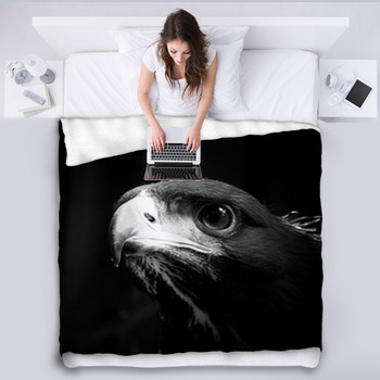 Golden Eagle Fleece Blanket