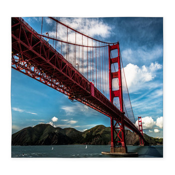 Golden Gate Bridge Clear Sky Custom Size Floor Mat
