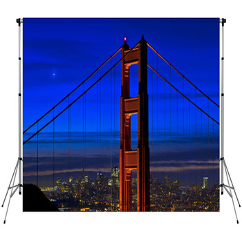 Golden Gate Bridge Custom Size Backdrop
