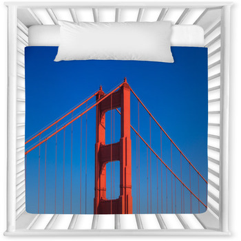 Golden Gate Bridge In San Francisco Baby Crib Comforter