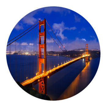 Golden Gate Bridge Round Rug