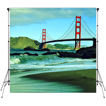 Golden Gate Bridge, San Francisco,  Custom Size Backdrop