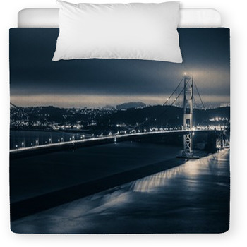 Golden Gate Night Theme Toddler Comforter