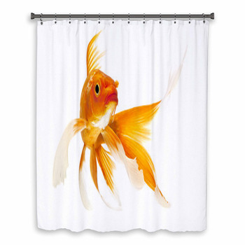 Golden Koi Fish Custom Size Shower Curtain