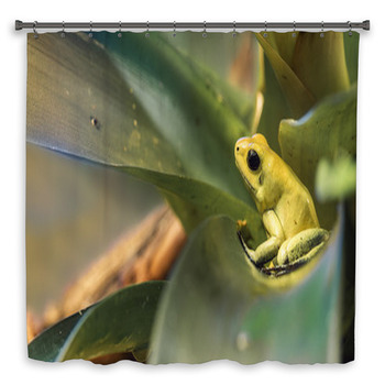 Golden Poison Dart Frog Custom Size Shower Curtain