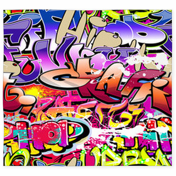 Graffiti Seamless Background. Custom Size Floor Mat