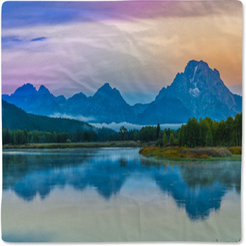 Grand Teton Reflection At Sunrise Baby Blanket