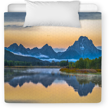 Grand Teton Reflection At Sunrise Toddler Comforter